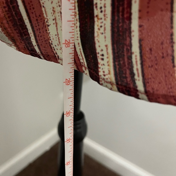 ZAC AND RACHEL 1XL Blouse perpendicular Stripes with Adjustable Sleeves - Picture 5 of 9